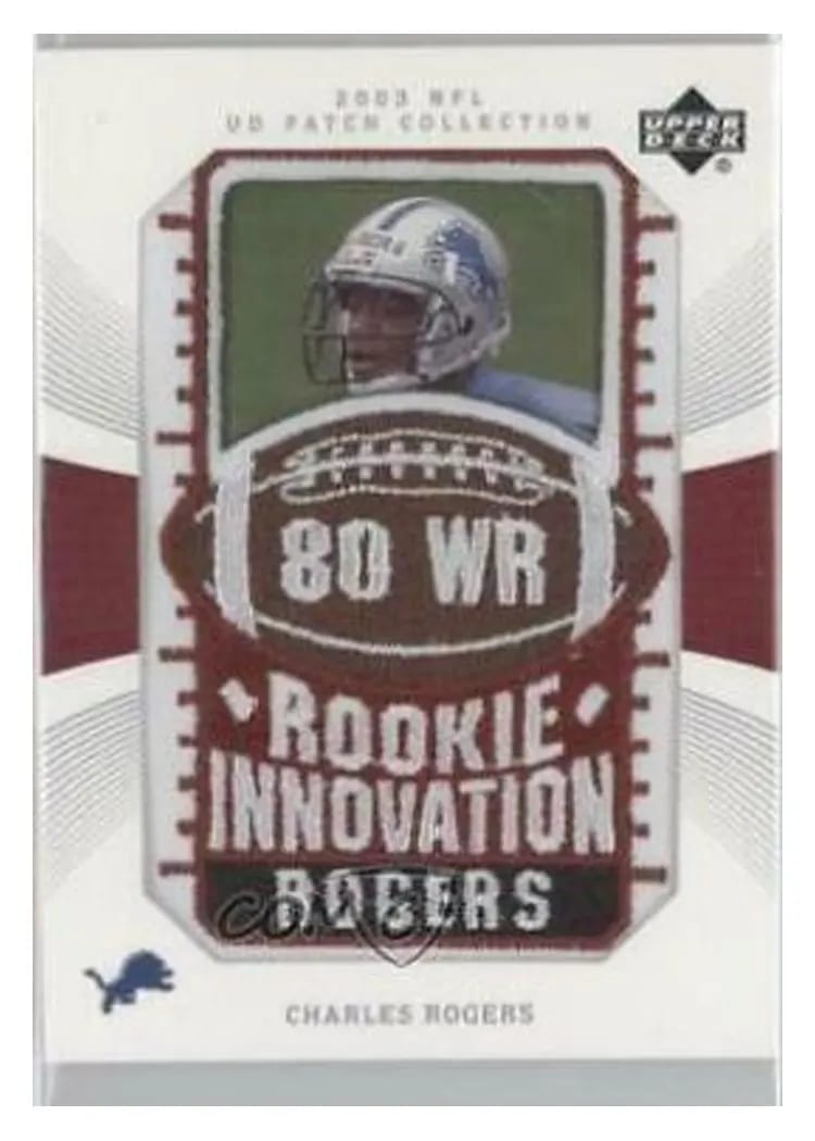 2003 Upper Deck Patch Collection Charles Rogers #135 card