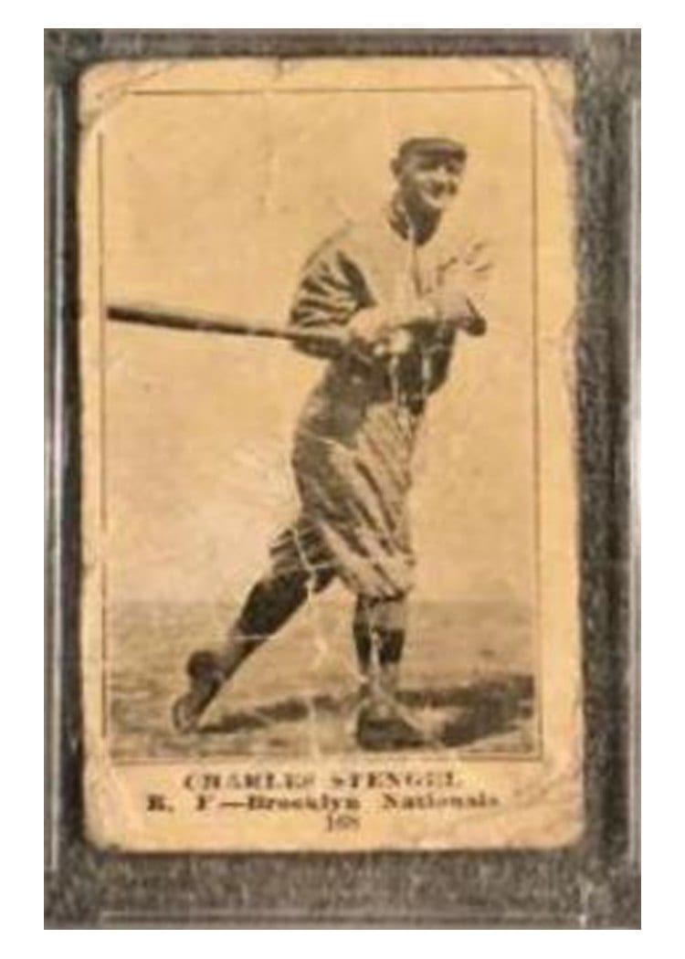 1917 Collins McCarthy Charles Stengel #168 card