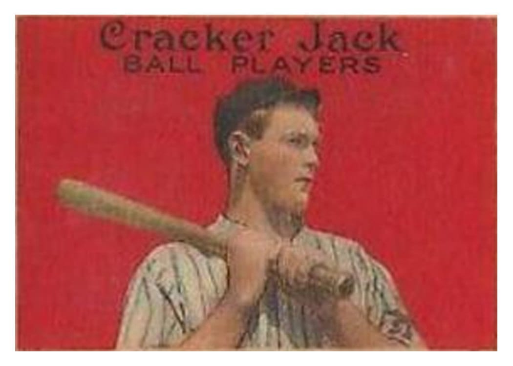 1914 Cracker Jack Charles Tesreau #44 card