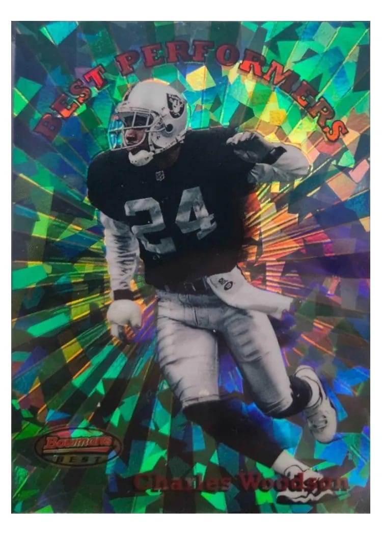 1998 Bowman's Best Performers Charles Woodson #BP2 card