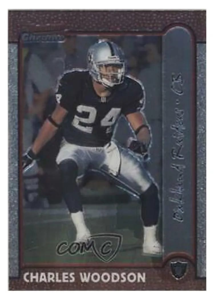 1999 Bowman Chrome Charles Woodson #49 card