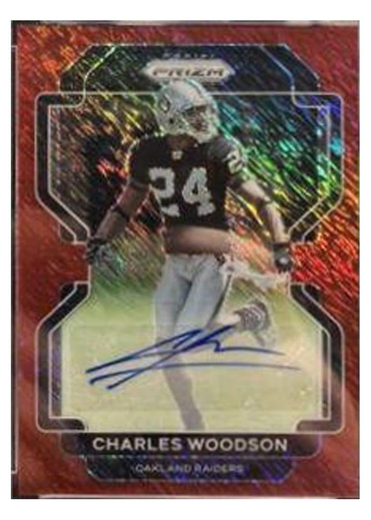 2021 Panini Prizm Base Set Charles Woodson #186 card