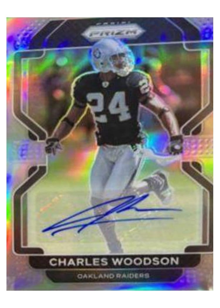 2021 Panini Prizm Base Set Charles Woodson #186 card