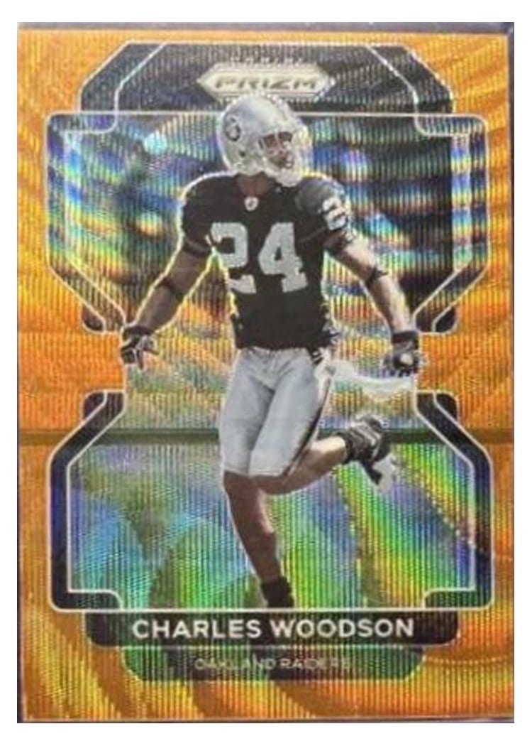 2021 Panini Prizm Base Set Charles Woodson #186 card
