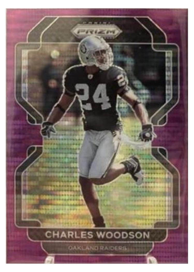 2021 Panini Prizm Base Set Charles Woodson #186 card