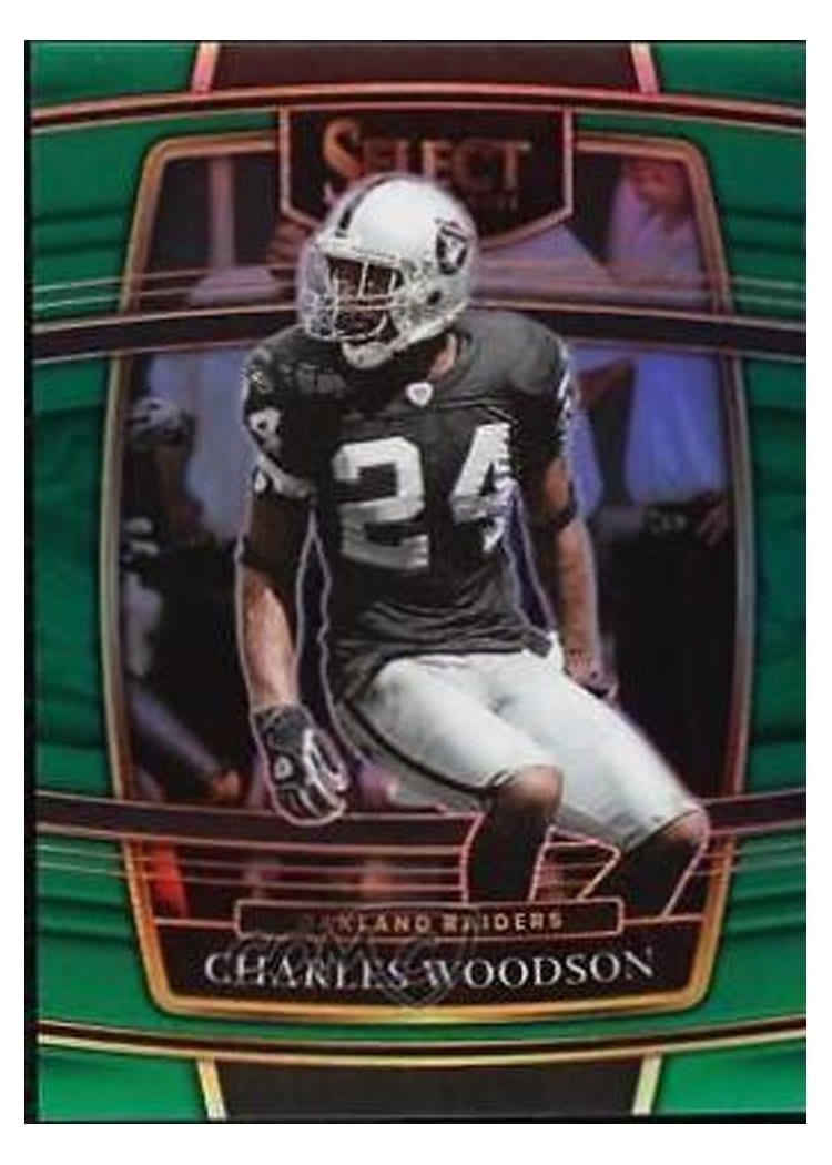 2021 Panini Select Base Set Charles Woodson Green #40 card