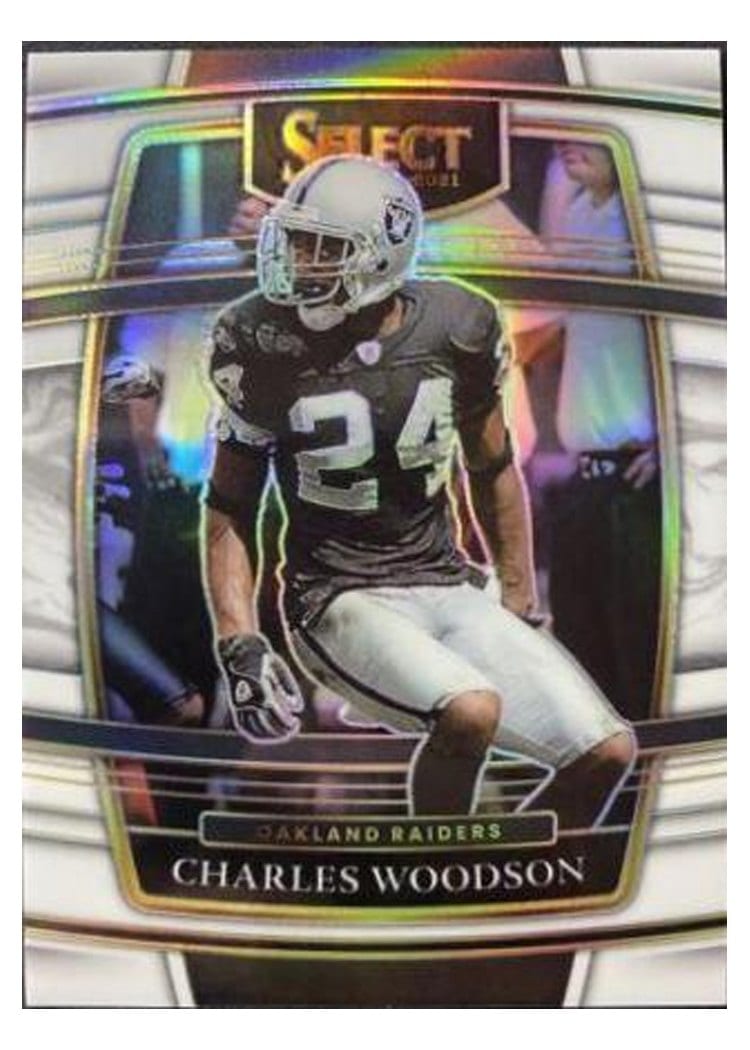 2021 Panini Select Base Set Charles Woodson White #40 card