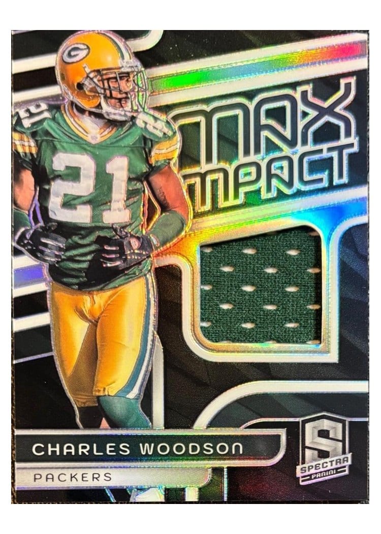 2024 Panini Spectra Max Impact Relics Charles Woodson #MI-CWN card