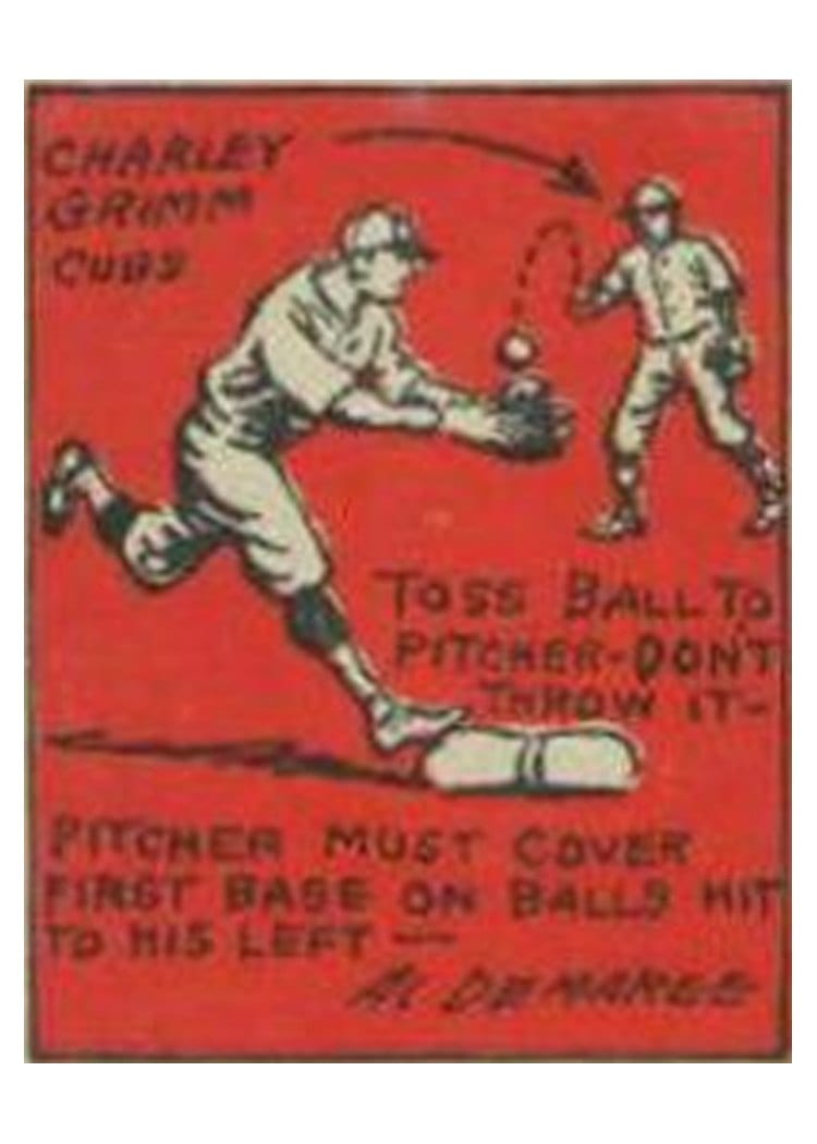 1935 Schutter Johnson Charley Grimm #15 card