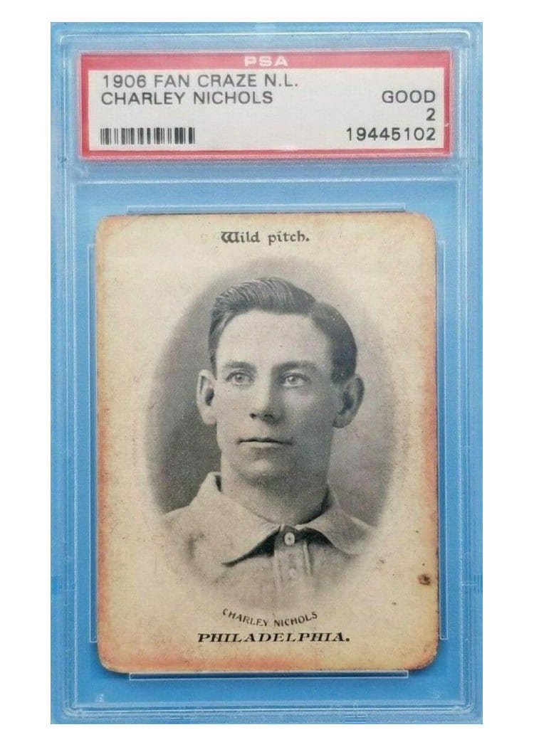 1906 Fan Craze NL Charley Nichols card