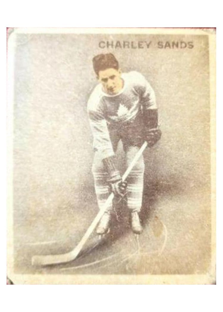 1933 World Wide Gum Ice Kings Charley Sands #58 card