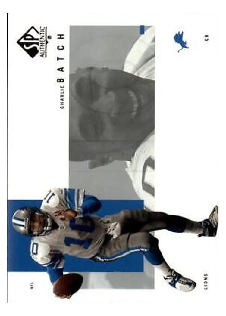 2001 SP Authentic Charlie Batch #32 card