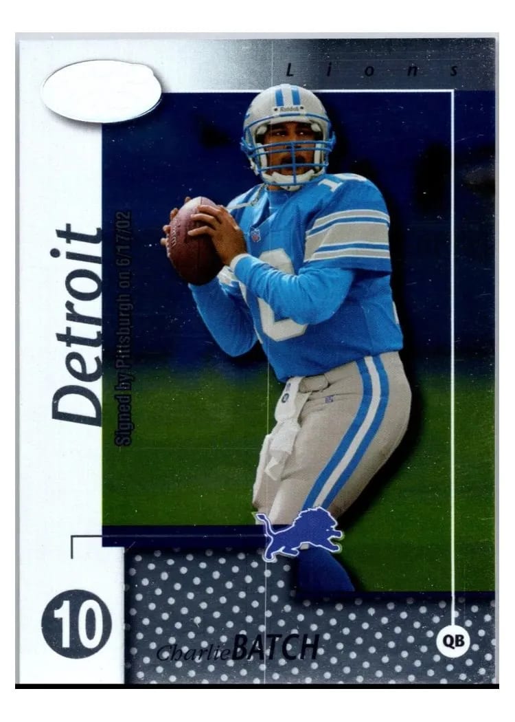 2002 Leaf Certified Charlie Batch #30 card