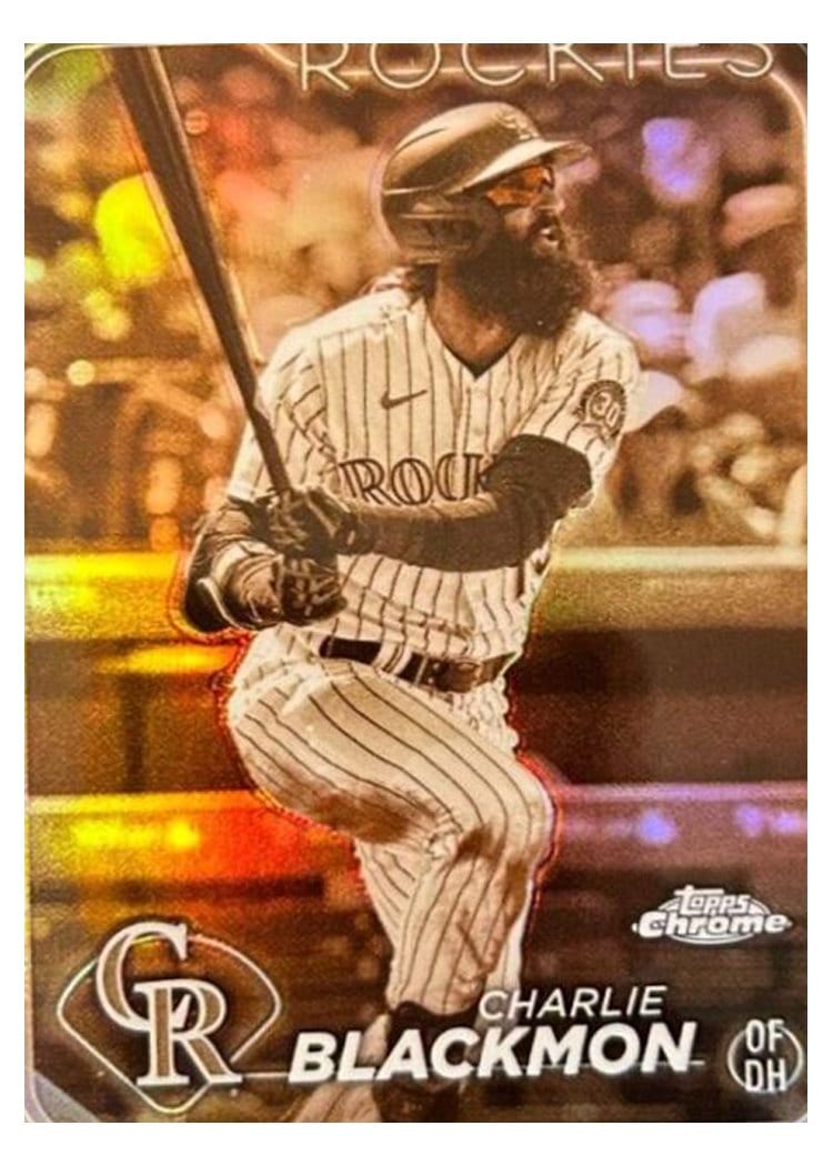 2024 Topps Chrome Base Set Charlie Blackmon #157 card