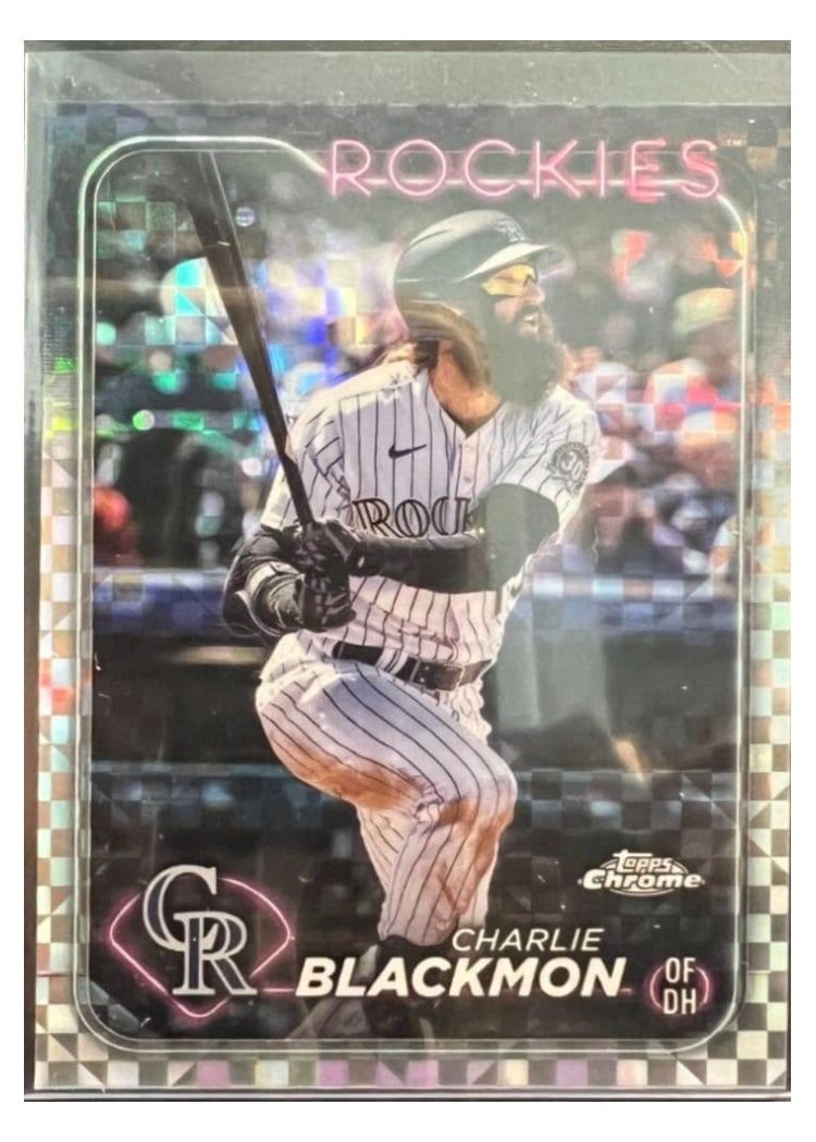 2024 Topps Chrome Base Set Charlie Blackmon #157 card
