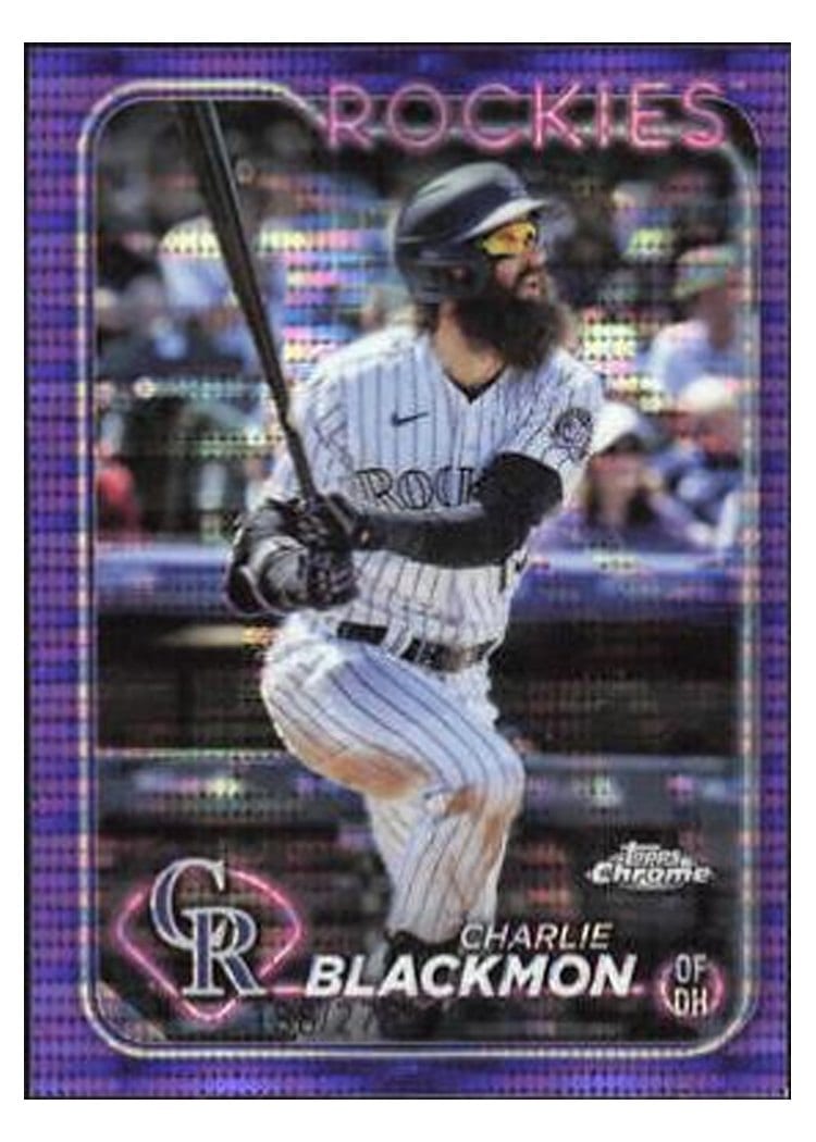 2024 Topps Chrome Base Set Charlie Blackmon #157 card