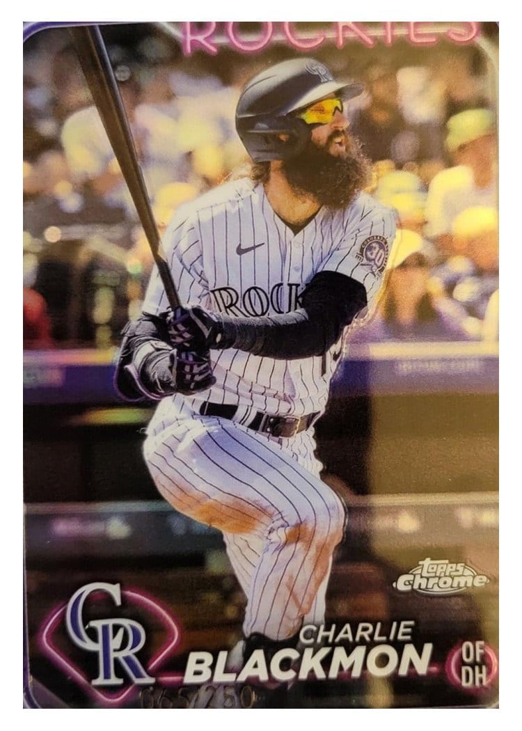 2024 Topps Chrome Base Set Charlie Blackmon #157 card