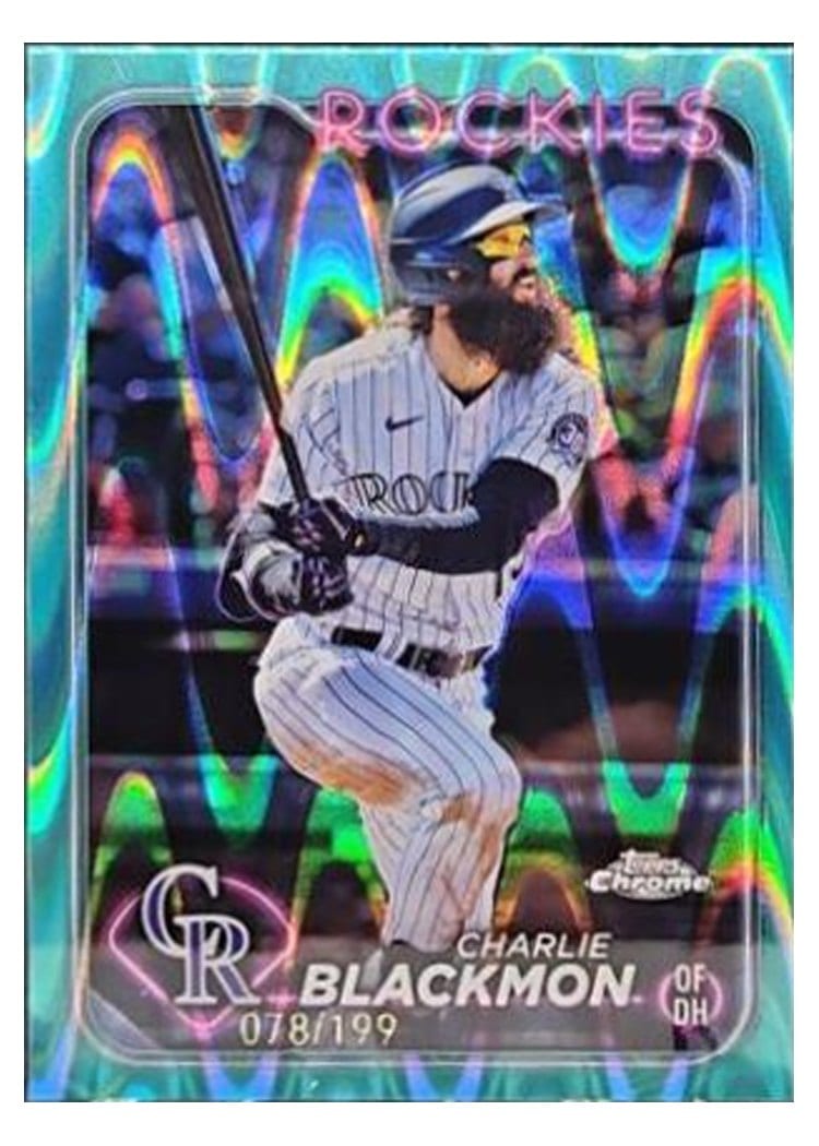 2024 Topps Chrome Base Set Charlie Blackmon #157 card