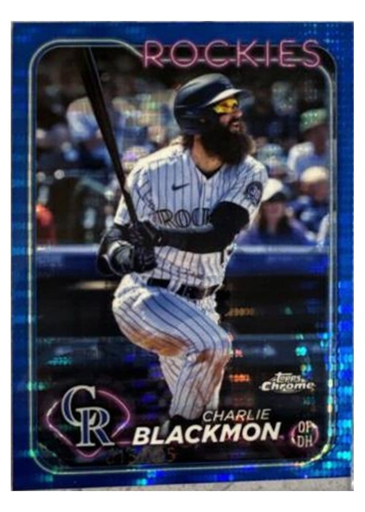 2024 Topps Chrome Base Set Charlie Blackmon #157 card