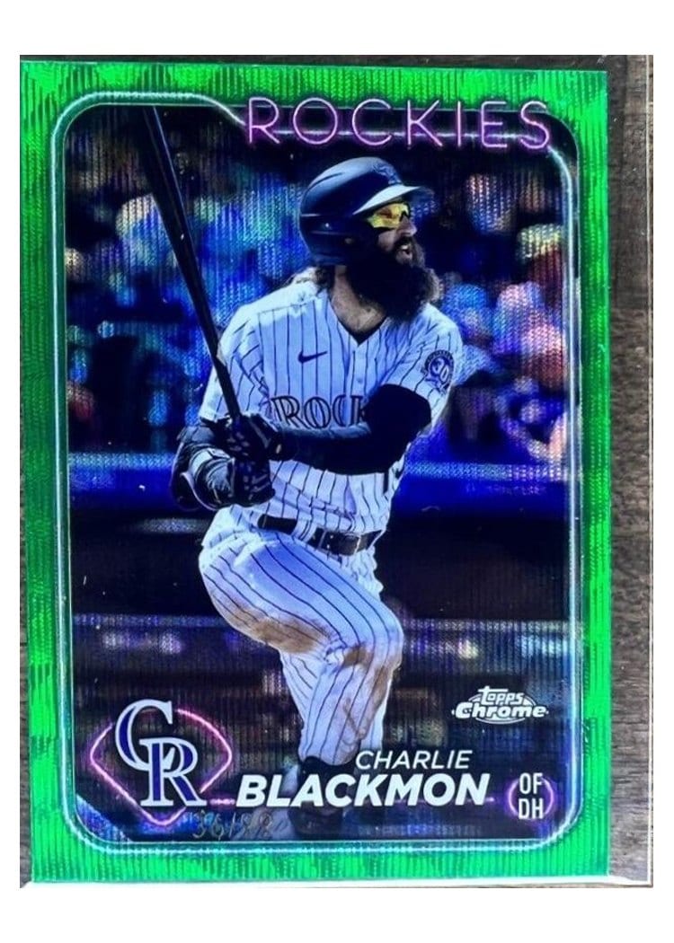 2024 Topps Chrome Base Set Charlie Blackmon #157 card