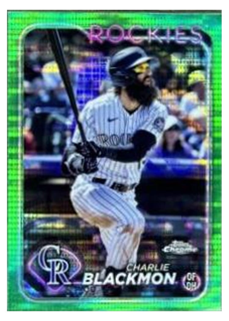 2024 Topps Chrome Base Set Charlie Blackmon #157 card