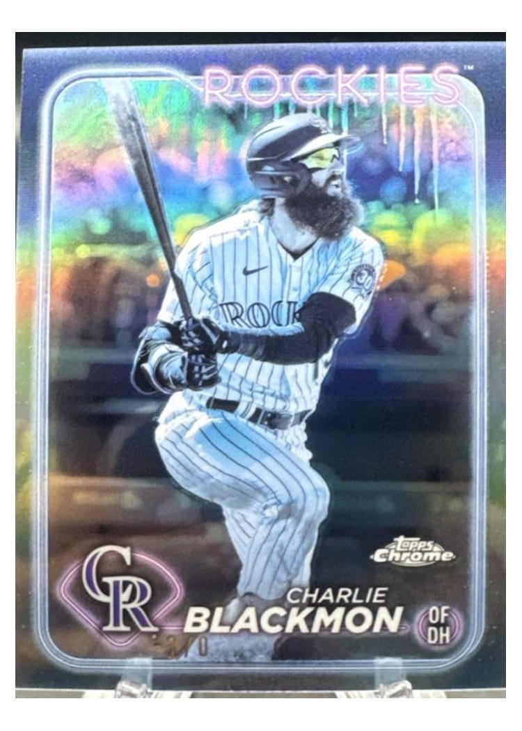 2024 Topps Chrome Base Set Charlie Blackmon #157 card