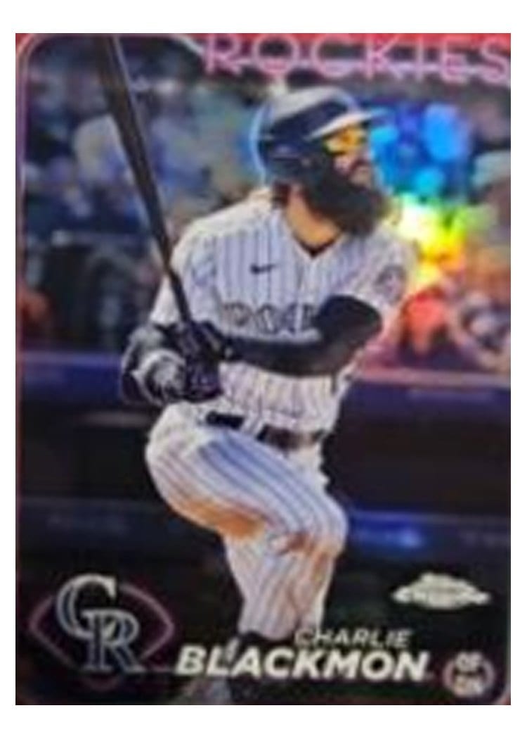 2024 Topps Chrome Base Set Charlie Blackmon #157 card