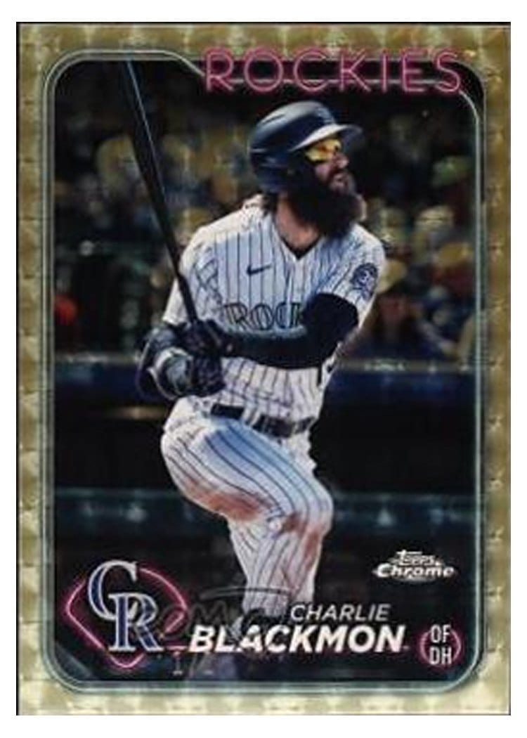2024 Topps Chrome Base Set Charlie Blackmon #157 card