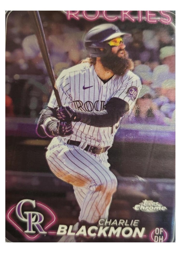 2024 Topps Chrome Base Set Charlie Blackmon #157 card