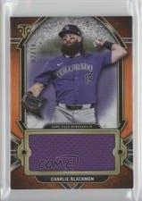 2024 Topps Triple Threads Single Jumbo Relics Charlie Blackmon #SJR-CBL card