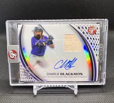 2026 Topps Chrome Black Autographs Charlie Blackmon #CBA-CBL card