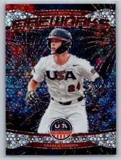 2026 Panini Stars & Stripes Prizm Fireworks Charlie Condon #2 card