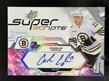 2023-24 SPx Superscripts Charlie Coyle #SS-CC card