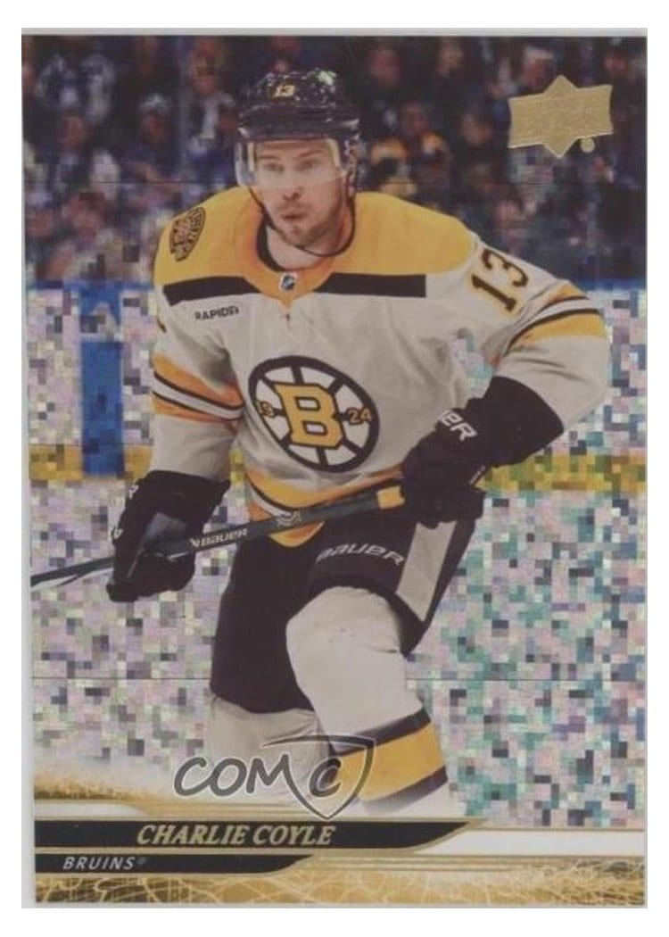2024-25 Upper Deck Base Set Charlie Coyle Speckled Rainbow #20 card