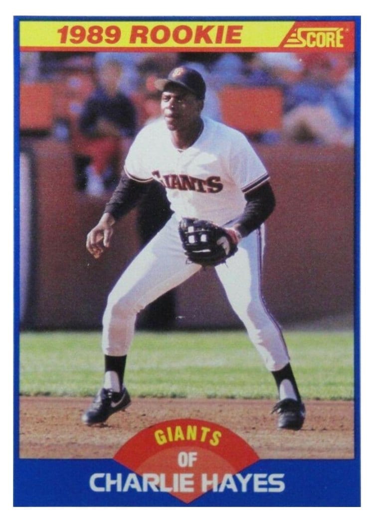 1989 Score Charlie Hayes #628 card