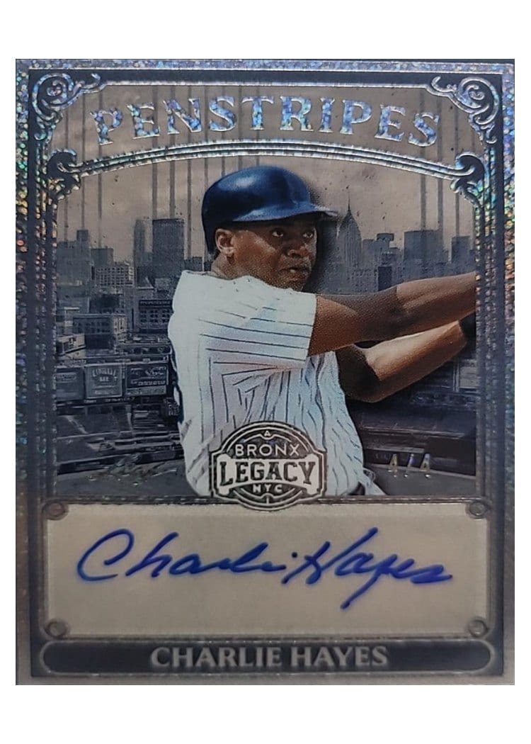 2025 Leaf Bronx Legacy Penstripes Charlie Hayes #P-CH1 card
