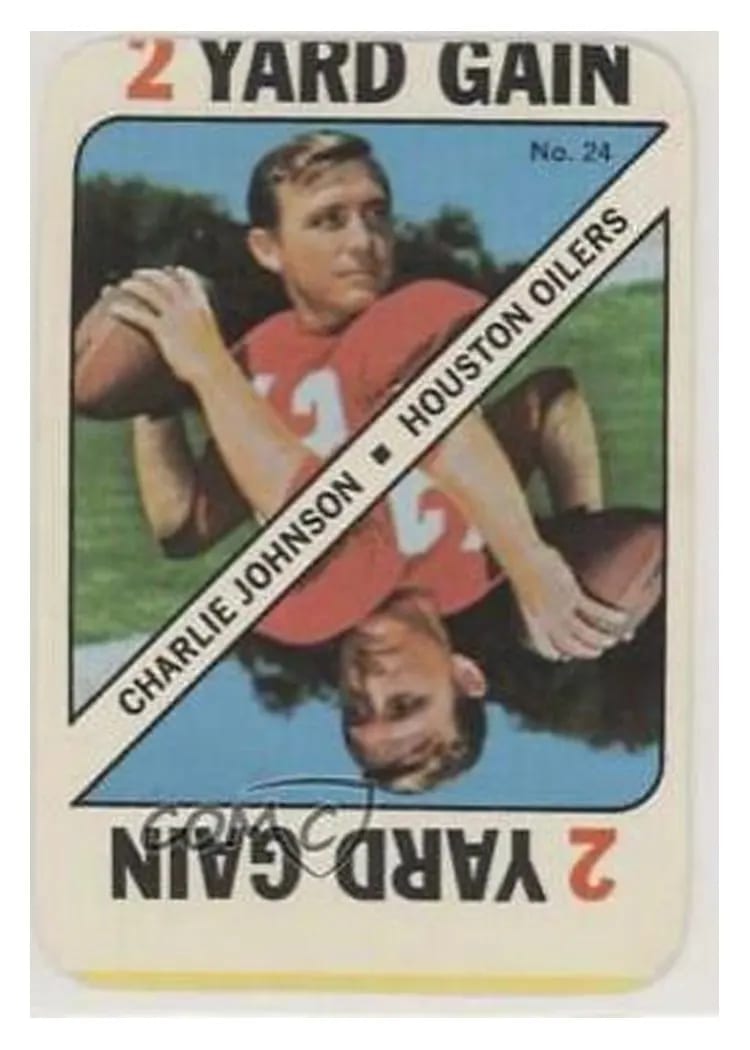 1971 Topps Game Cards Charlie Johnson #24 card