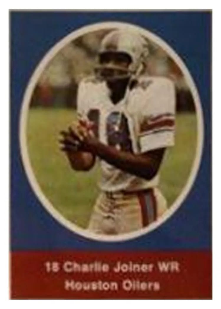 1972 Sunoco Stamps Charlie Joiner card