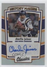 2022 Panini Classics History Makers Autographs Charlie Joiner #HMA-CJO card