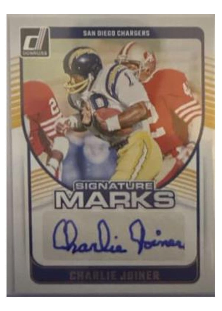 2024 Donruss Signature Marks Charlie Joiner #SMA-CJO card