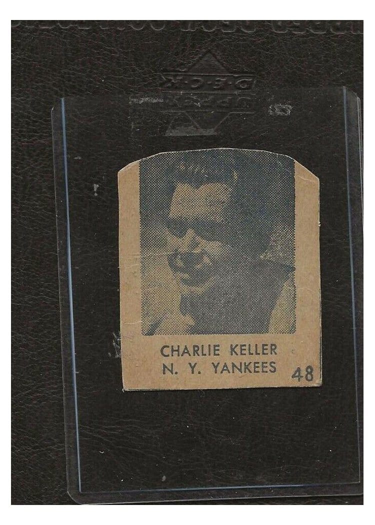 1948 R346 Blue Tint Charlie Keller #48 card