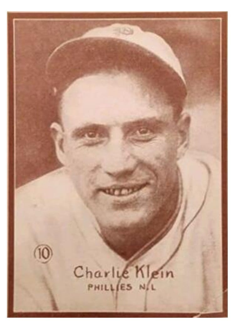 1931 W517 Charlie Klein Hand Cut #10 card