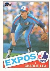 1985 Topps Base Set Charlie Lea #345 card
