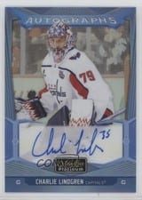 2024-25 O-Pee-Chee Platinum Blue Rainbow Autographs Charlie Lindgren #BA-LI card