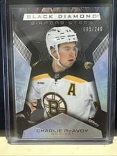 2025-26 Upper Deck Black Diamond Diamond Stars Charlie McAvoy #BDS-CM card