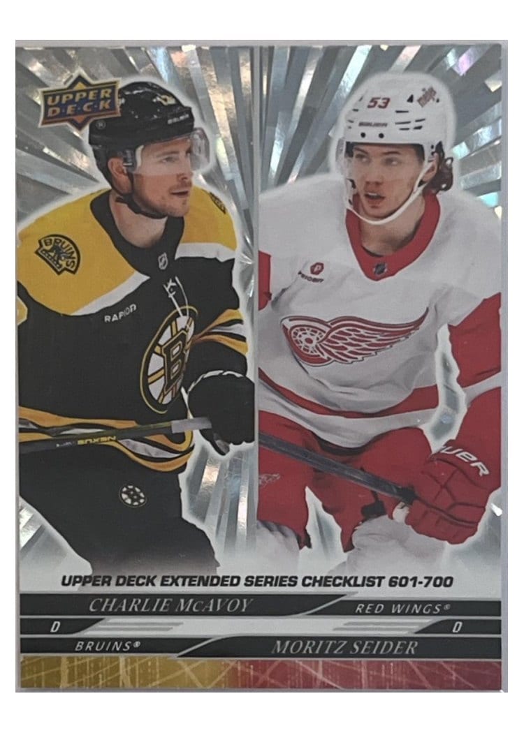 2024-25 Upper Deck Base Set Charlie McAvoy / Moritz Seider Outburst Silver #700