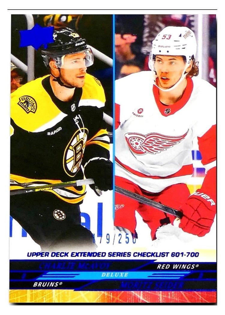2024-25 Upper Deck Base Set Charlie McAvoy / Moritz Seider Deluxe #700