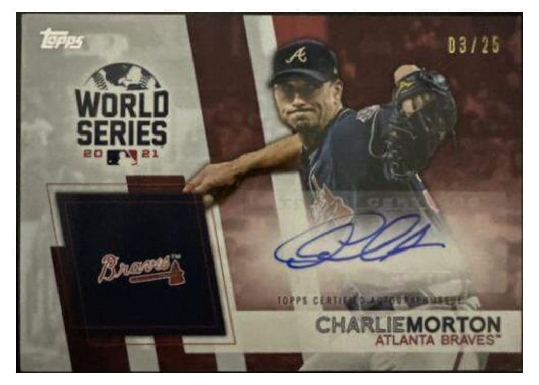 2022 Topps World Series Champion Autographs Charlie Morton #WCA-CM card