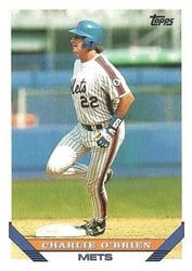 1993 Topps Base Set Charlie O'Brien #242 card