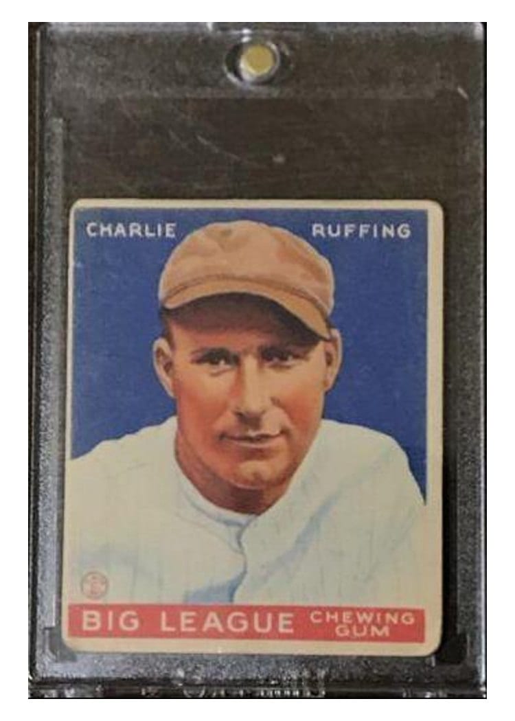 1933 Goudey Charlie Ruffing #56 card